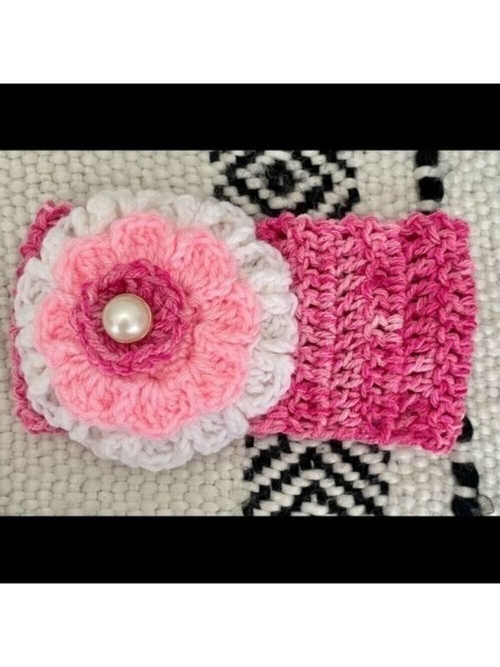 Handmade 3D Crochet flower headband